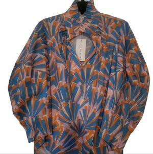 Vibrant Abstract Women's Blouse